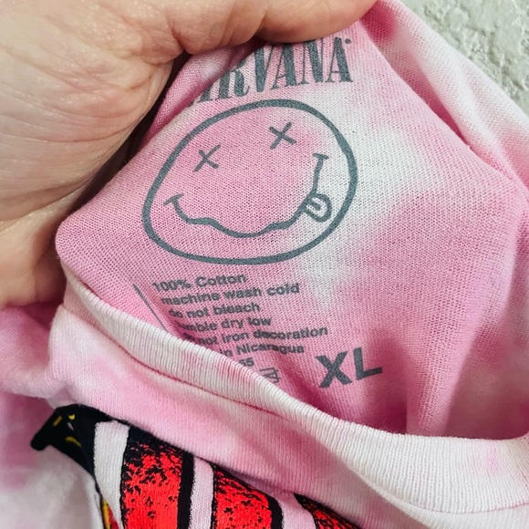 Nirvana Pink Tie-Dye T-Shirt - Picture 4 of 4